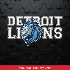 modern, clean, and bold with a hexagonal textured background NFL logo design expressing team pride and strength for Cricut...