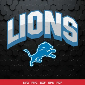 modern, clean, and bold with a hexagonal textured background NFL logo design expressing team pride for Cricut and Silhouet...
