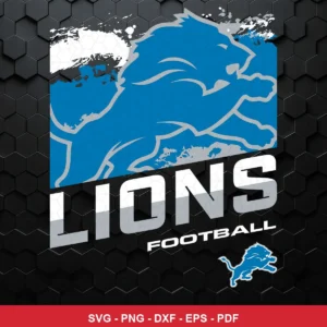 modern, clean, and bold with a hexagonal textured background NFL logo design expressing team pride and identity for Cricut...