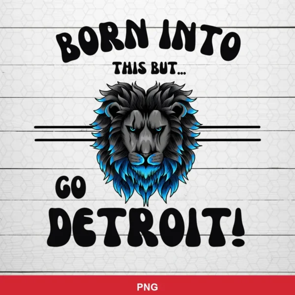 modern cartoon style with bold typography and a stylized lion illustration NFL classic design expressing pride and team sp...