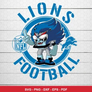 modern cartoon style with bold lines and vibrant colors NFL mascot design expressing team pride and spirit for Cricut and ...