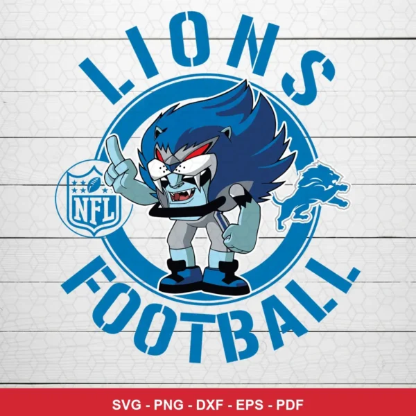 modern cartoon style with bold lines and vibrant colors NFL mascot design expressing team pride and spirit for Cricut and ...