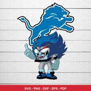 modern cartoon style with bold outlines and vibrant colors NFL mascot design expressing team pride and fierceness for Cric...