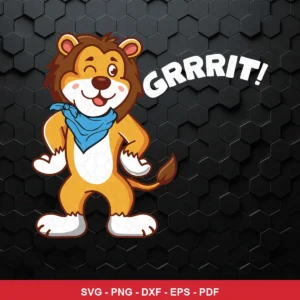 cartoon, cheerful mascot style with modern vector art NFL mascot design expressing cheerfulness and team spirit for Cricut...