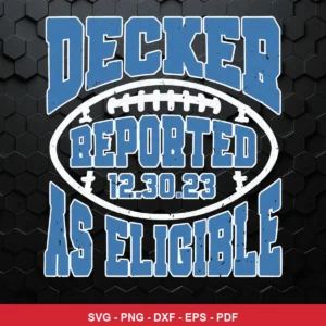modern, bold typography with a sports theme NFL classic design expressing informational for Cricut and Silhouette cutting ...