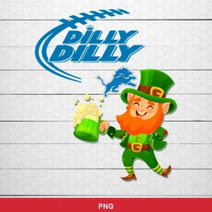 cartoon, playful, modern NFL classic design expressing celebration featuring leprechaun character for Cricut and Silhouett...