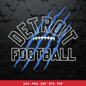 modern, minimalistic with bold typography and claw mark graphic NFL classic design expressing team pride for Cricut and Si...