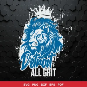 modern graphic with splash paint effect and crown motif NFL classic design expressing pride and grit for Cricut and Silhou...