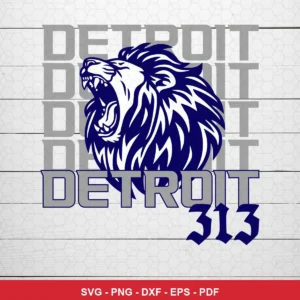 modern, clean, and bold with a strong graphic lion illustration NFL classic design expressing team pride and fierceness fo...