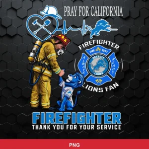 modern cartoon with realistic firefighter illustration NFL classic design expressing gratitude and respect for Cricut and ...