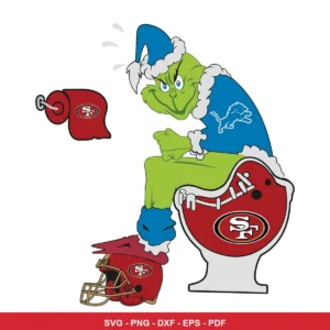 cartoon, humorous, sports rivalry 49Ers rivalry design expressing mockery and dominance for Cricut and Silhouette cutting ...