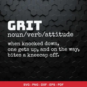 minimalist typographic with a dark textured background NFL classic design expressing motivation and toughness for Cricut a...