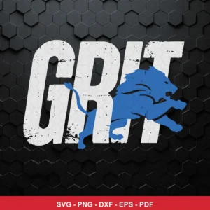 modern, minimalist with distressed texture NFL classic design expressing strength and determination for Cricut and Silhoue...