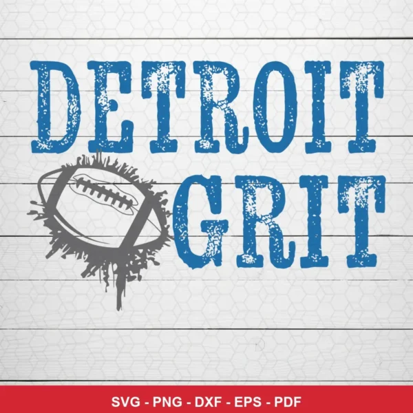vintage distressed typography with a simple football graphic NFL grunge design expressing pride and toughness featuring di...