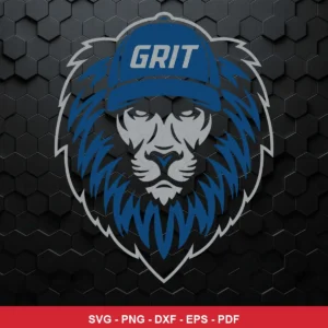 modern, minimalist, emblematic NFL logo design expressing strength and determination for Cricut and Silhouette cutting mac...