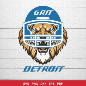 modern cartoon style with bold lines and vibrant colors NFL logo design expressing strength and determination featuring li...