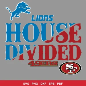 modern typographic with team logos and split color theme 49Ers classic design expressing neutral, representing rivalry coe...