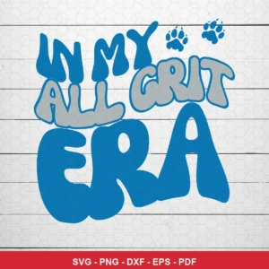 cartoonish, bold typography with playful paw prints NFL classic design expressing motivation and pride for Cricut and Silh...