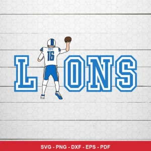 modern minimalist vector illustration NFL classic design expressing team pride for Cricut and Silhouette cutting machines