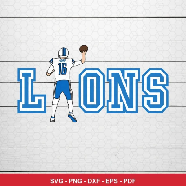 modern minimalist vector illustration NFL classic design expressing team pride for Cricut and Silhouette cutting machines