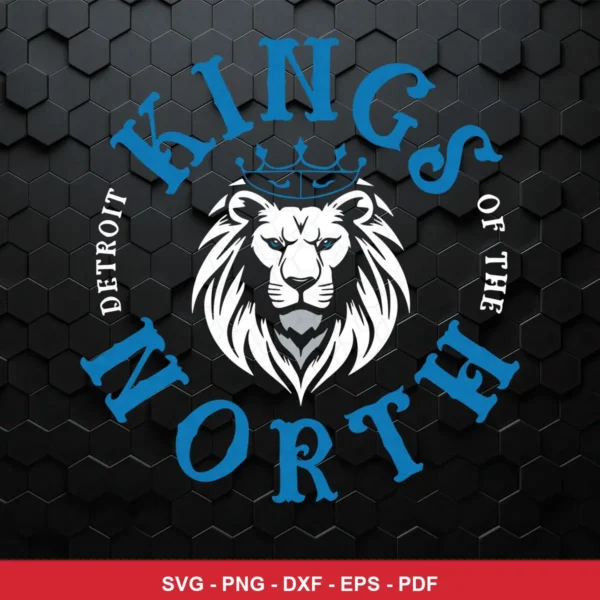 modern minimalist with bold typography and a stylized lion emblem NFL vintage design expressing pride and strength for Cri...