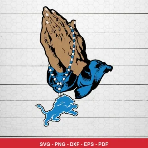 modern cartoon style with clean lines and bold colors NFL logo design expressing respect, hope, or faith featuring praying...
