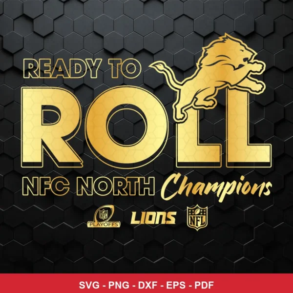 modern, sleek, and minimalistic with a metallic gold and black color scheme NFL bold design expressing pride and celebrati...