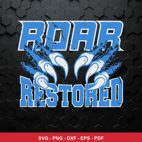 modern, bold graphic with distressed texture and claw mark elements NFL classic design expressing team pride and strength ...