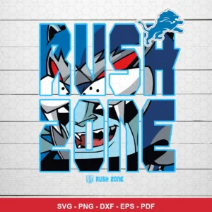 modern cartoon style with bold, blocky typography and a stylized mascot illustration NFL bold design expressing team pride...