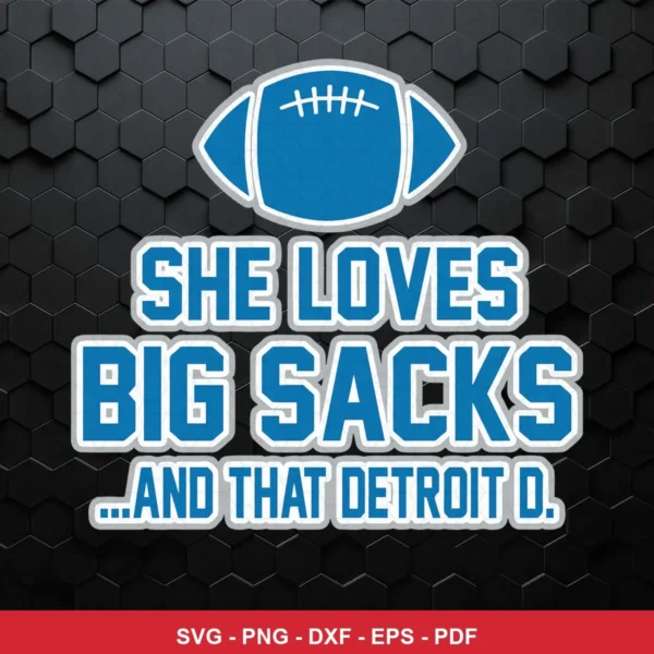 modern, clean typography with a sports theme NFL classic design expressing pride and admiration for Detroit Lions defense ...