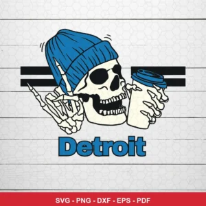modern cartoon style with clean lines and bold colors NFL skull design expressing neutral/positive featuring skeleton head...