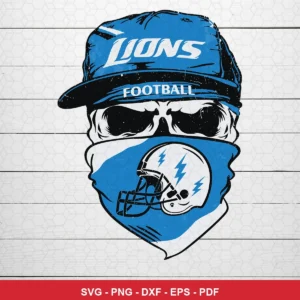 modern cartoon with a gritty, distressed texture NFL skull design expressing team pride featuring skull face for Cricut an...