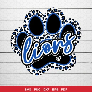modern cartoon with a trendy leopard print pattern NFL classic design expressing team pride and style for Cricut and Silho...