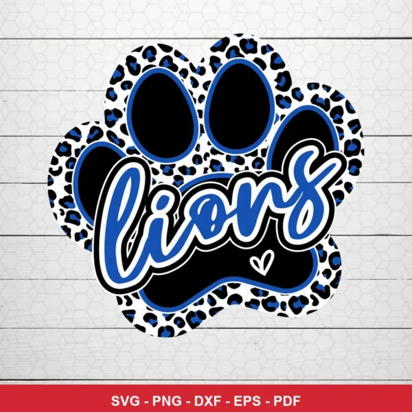 modern cartoon with a trendy leopard print pattern NFL classic design expressing team pride and style for Cricut and Silho...