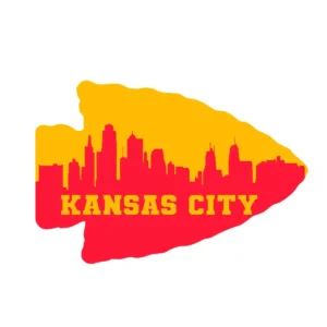 modern with a bold and vibrant aesthetic Chiefs logo SVG design showing excitement for Cricut and Silhouette cutting machines