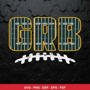 modern with clean typography and subtle football field texture Packers bundle design expressing neutral for Cricut and Sil...