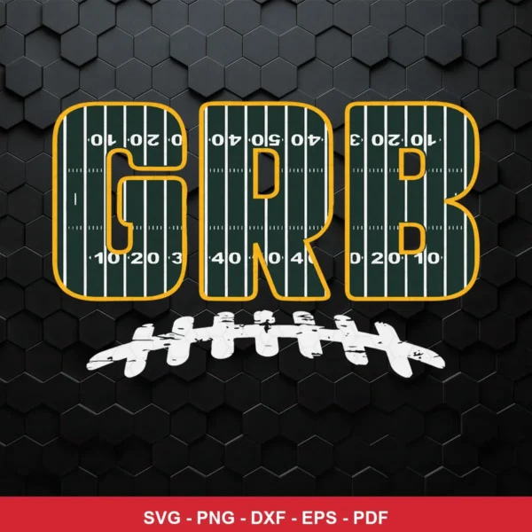 modern with clean typography and subtle football field texture Packers bundle design expressing neutral for Cricut and Sil...