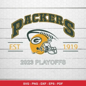 modern minimalist sports logo design Packers logo SVG expressing team pride and playoff excitement for Cricut and Silhouette