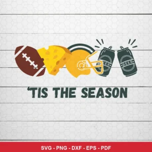 modern minimalist cartoon Packers SVG bundle expressing celebration and festivity featuring football for cutting machines