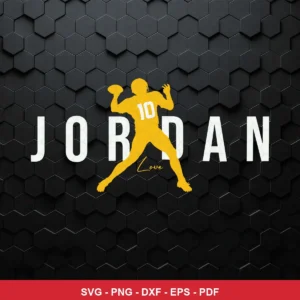 modern minimalist silhouette with bold typography Packers player SVG expressing neutral, celebratory for cutting machines