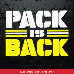 bold, modern typography-based design with a strong statement focus Packers SVG bundle for Cricut and Silhouette