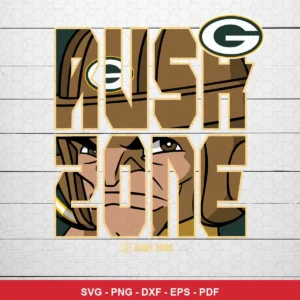 modern cartoon style with bold typography and team branding elements Packers SVG bundle for Cricut and Silhouette