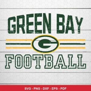 vintage, distressed typography with classic team logo vintage Packers SVG expressing team pride for Cricut and Silhouette