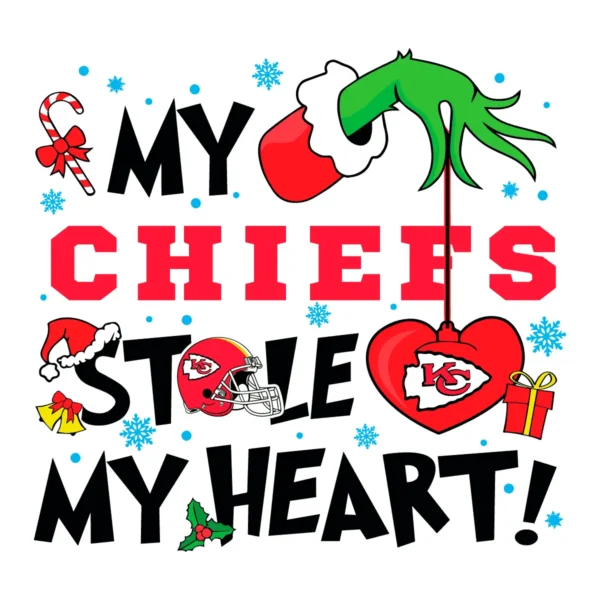 playful and bold with a festive twist Chiefs classic SVG design showing joy and pride for Cricut and Silhouette cutting machines