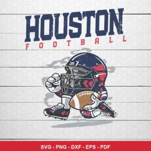 cartoon, modern sports mascot style with distressed texture Nfl SVG for Cricut and Silhouette