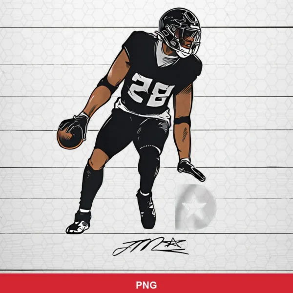modern cartoon style with clean lines and minimal background Nfl player SVG for Cricut and Silhouette