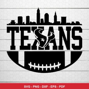 modern silhouette with bold typography Nfl logo SVG expressing team pride for Cricut and Silhouette