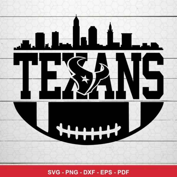 modern silhouette with bold typography Nfl logo SVG expressing team pride for Cricut and Silhouette