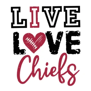 modern and bold with a playful touch Chiefs classic SVG design showing excitement and pride for Cricut and Silhouette cutting machines
