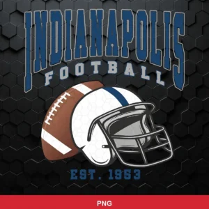 modern minimalist with vintage typography Colts helmet SVG expressing team pride featuring football for Cricut and Silhouette